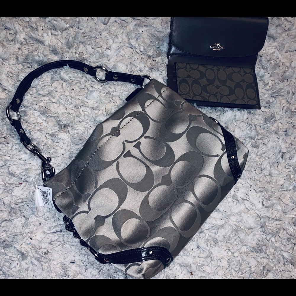 SOLD NEW coach and wallet set with tags